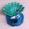 Blue Pet Peacock Costume Cloth