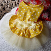 Flower Lace Dress Pet Cat Clothes