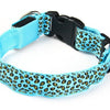 Leopard Print Design Flashing LED Pet Collar