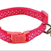 Polka Dot Print Adjustable Pet Collars With Bell