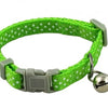 Polka Dot Print Adjustable Pet Collars With Bell